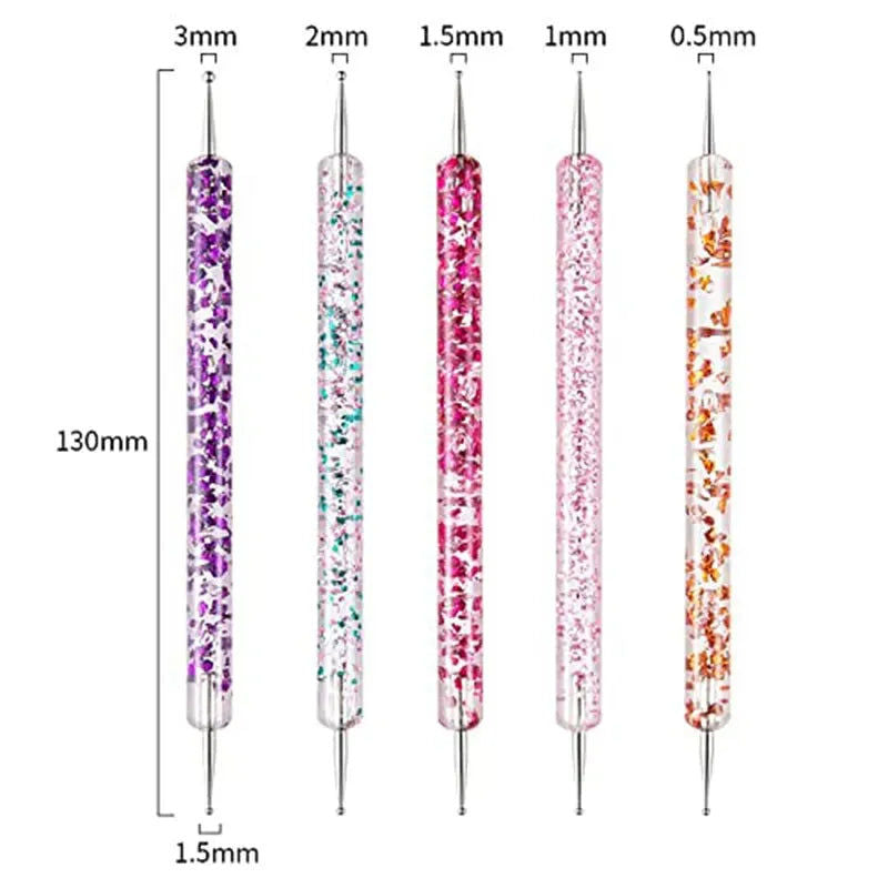Hand Tools: 31Pcs Nail Art Brushes and Dotting Tools