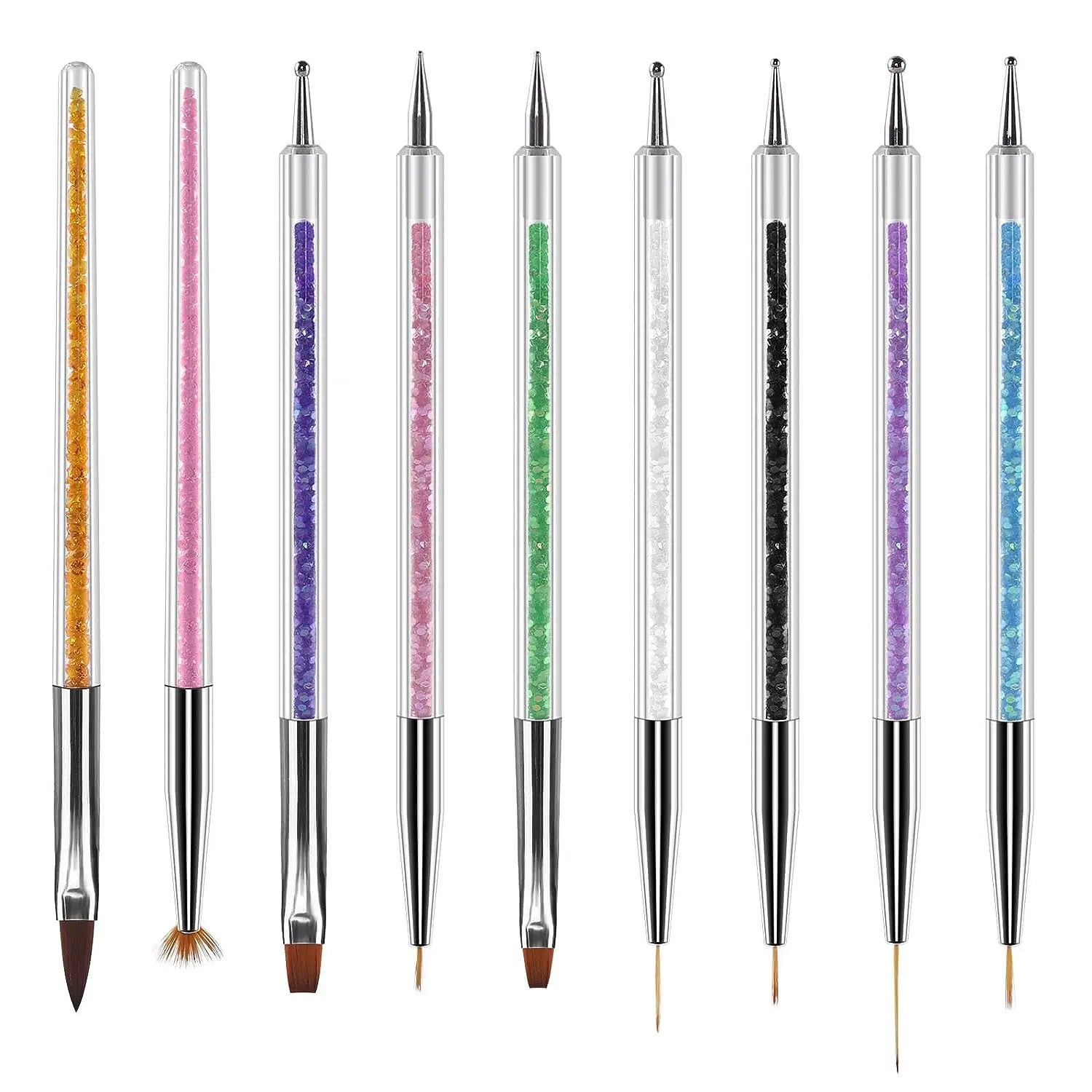 Hand Tools: 31Pcs Nail Art Brushes and Dotting Tools