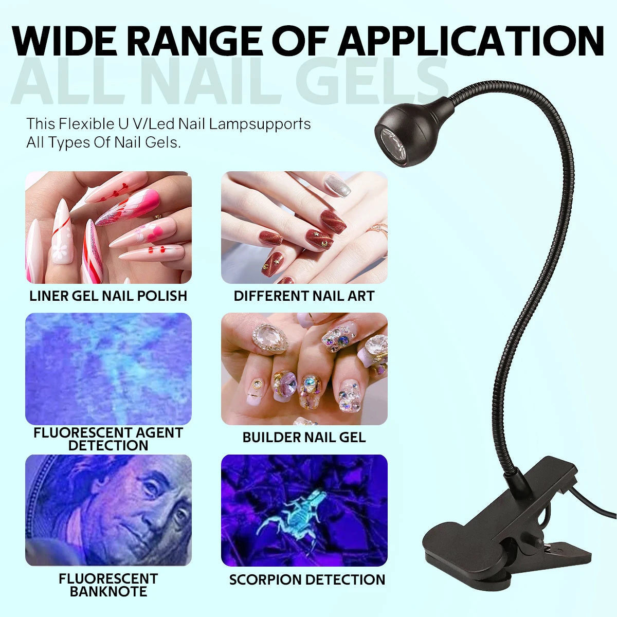 Nail Care: Portable UV LED Nail Lamp for Gel Polish