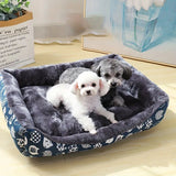 Dog Beds: Blue Pet Dog Bed Sofa Mat for Cats & Dogs - M