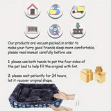 Dog Beds: Blue Pet Dog Bed Sofa Mat for Cats & Dogs - M