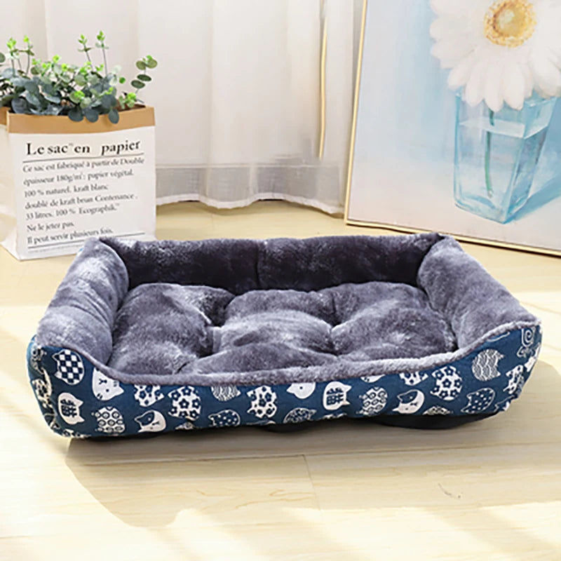 Dog Beds: XL Blue Pet Dog Bed Sofa Mat for All Sizes
