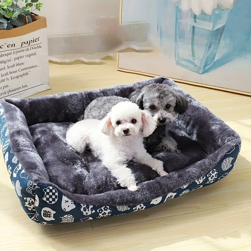 Dog Beds: XXL Blue Pet Dog Bed Sofa Mat for Cats and Dogs