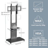 Camera Accessories: Heavy Duty Mobile TV Stand with Wheels