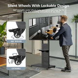Camera Accessories: Heavy Duty Mobile TV Stand with Wheels