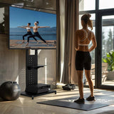 Camera Accessories: Heavy Duty Mobile TV Stand with Wheels