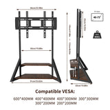 Adjustable Floor TV Stand for 40-75" LCD LED