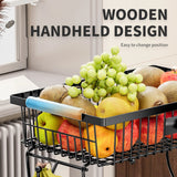 2-Tier Metal Fruit Vegetable Storage Basket