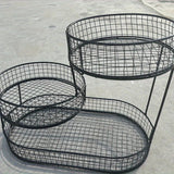 Food Storage: Black Stainless Steel Fruit Basket Storage