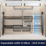 Kitchen & Bathroom DIY: Expandable Under Sink Organizer Set 8 Panel