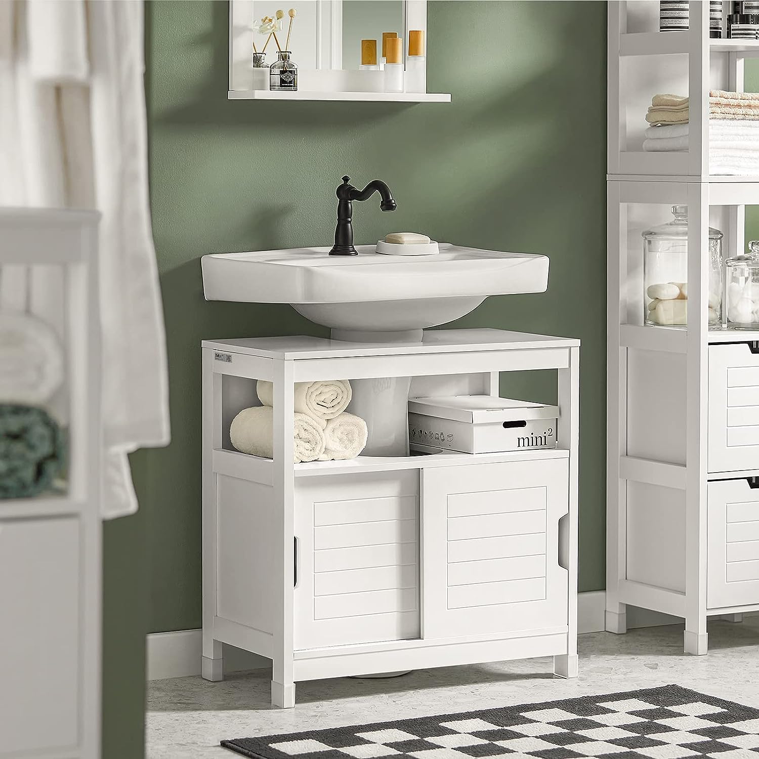 Bathroom Cabinets, Cupboards & Storage: Vanity Unit Bathroom Furniture, White