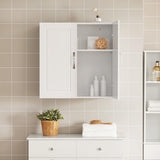 Bookcases & Shelves: Wall Cabinets Storage, White