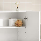 Bookcases & Shelves: Wall Cabinets Storage, White
