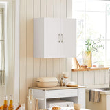 Bookcases & Shelves: Wall Cabinets Storage, White