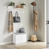 Shoe Storage: Hallway Shoe Bench Rack Cabinet Seat Cushion