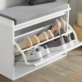 Shoe Storage: Hallway Shoe Bench Rack Cabinet Seat Cushion