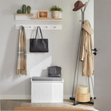 Shoe Storage: Hallway Shoe Bench Rack Cabinet Seat Cushion