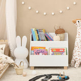 Kid's Bookcases & Shelves: Kids Storage Bookcase 3 Compartments, White