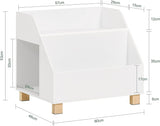 Kid's Bookcases & Shelves: Kids Storage Bookcase 3 Compartments, White