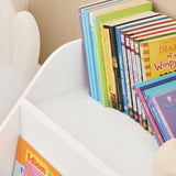 Kid's Bookcases & Shelves: Kids Storage Bookcase 3 Compartments, White