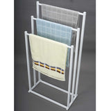 3 Tier Metal Freestanding Towel Rack Rail Holder Drying Stand
