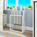 3 Tier Metal Freestanding Towel Rack Rail Holder Drying Stand
