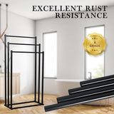 Towel Racks & Holders: Metal Free Standing Towel Rack 3 Tier Bathroom Rail Shelf Dryer