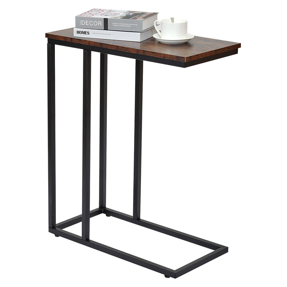 Arm Chairs & Recliners: C-Shaped Sofa Side End Table Metal Frame Laptop Tray - All Family