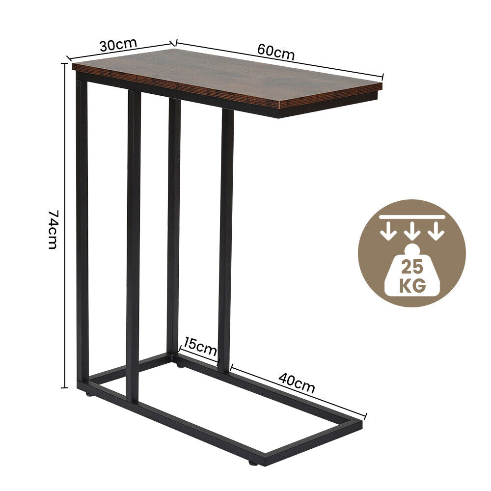 Arm Chairs & Recliners: C-Shaped Sofa Side End Table Metal Frame Laptop Tray - All Family