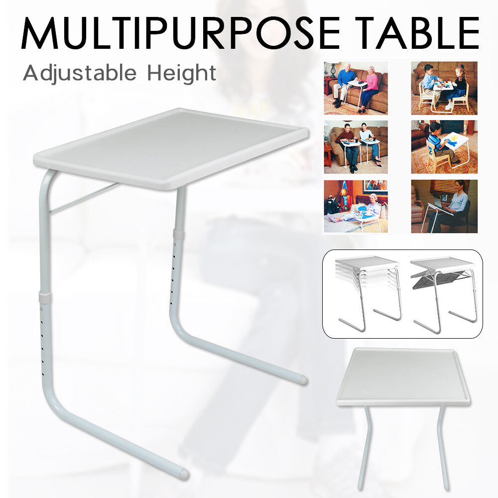 Laptop Stands: Adjustable Foldable Laptop Table Tray Steel MDF
