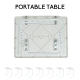 Adjustable Foldable Laptop Table Tray Steel MDF