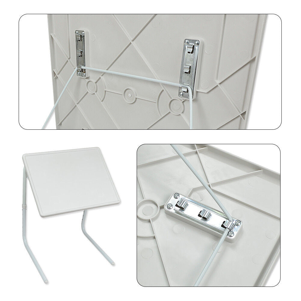 Laptop Stands: Adjustable Foldable Laptop Table Tray Steel MDF