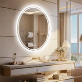 Mirrors: 500x700mm LED Bathroom Mirror Oval Dimmable Anti-Fog