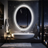 Mirrors: 500x700mm LED Bathroom Mirror Oval Dimmable Anti-Fog