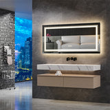 Audio Accessories: LED Bathroom Mirror 700x900mm Anti-Fog Shatterproof