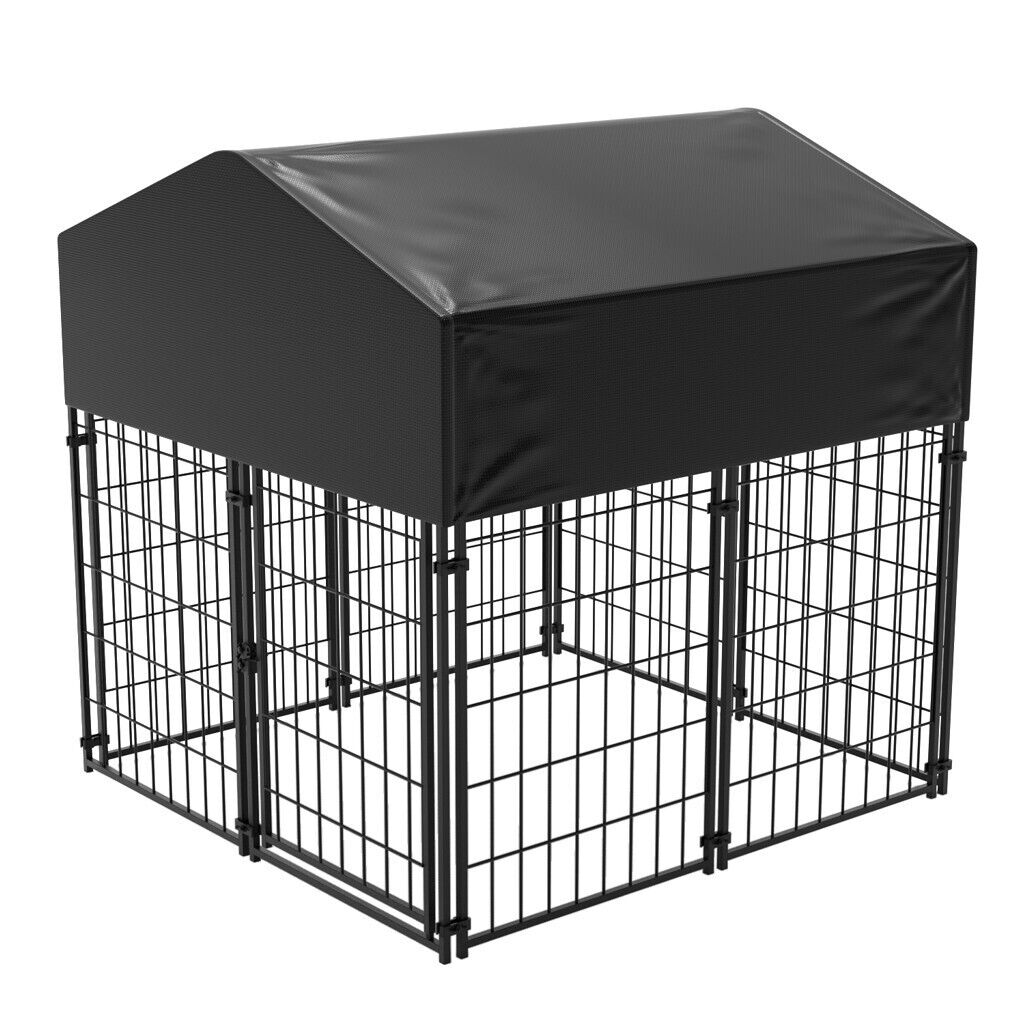 Dog Kennels: Extra Large Welded Wire Dog Kennel Outdoor Heavy Duty Crate Cage
