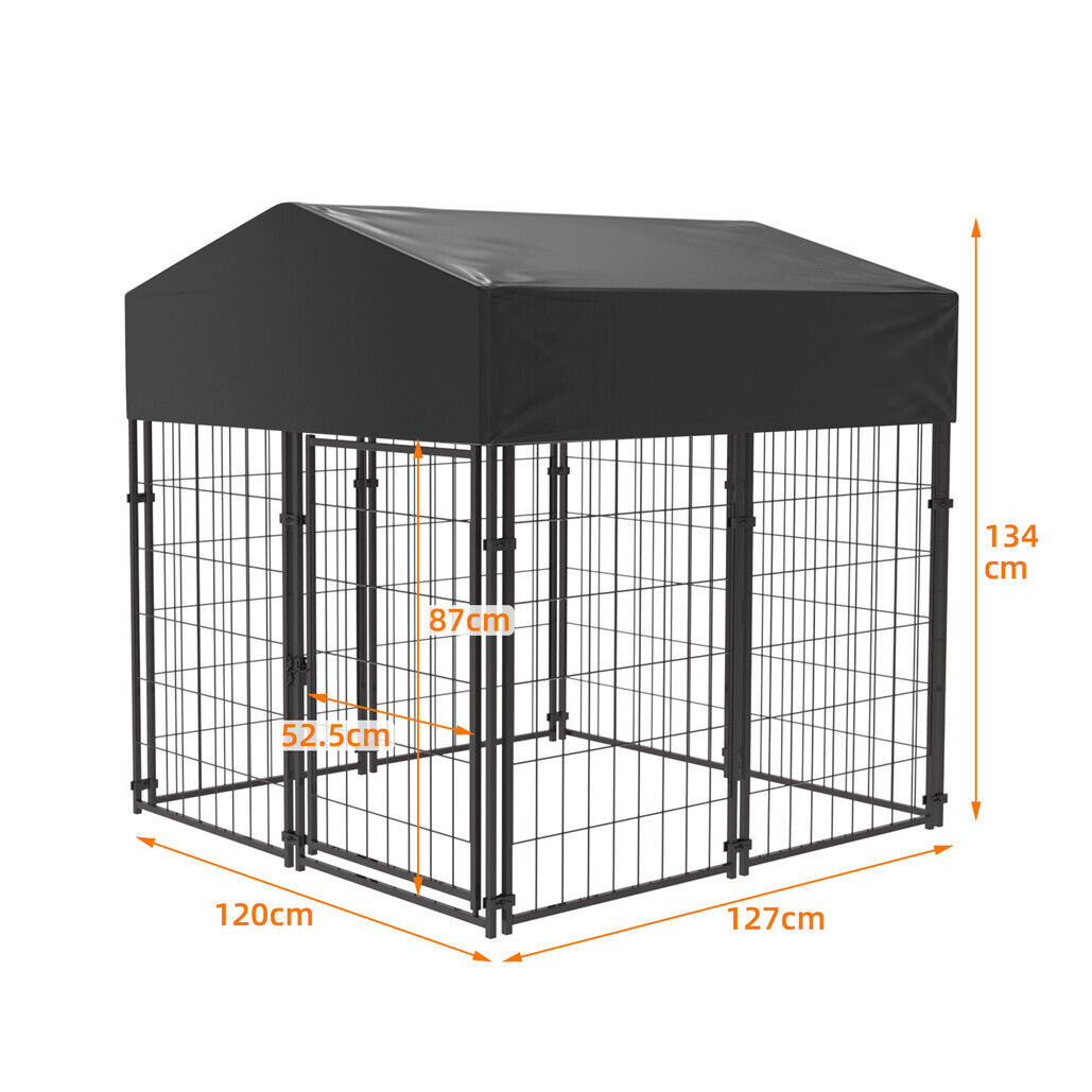 Dog Kennels: Extra Large Welded Wire Dog Kennel Outdoor Heavy Duty Crate Cage