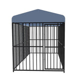 Dog Kennels: Pawhub Heavy Duty Dog Cage Black Metal Kennel Indoor Outdoor 3M