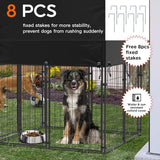 Dog Kennels: Outdoor Dog Kennel XS Pet Cage with Roof & Cover 127x120x134cm