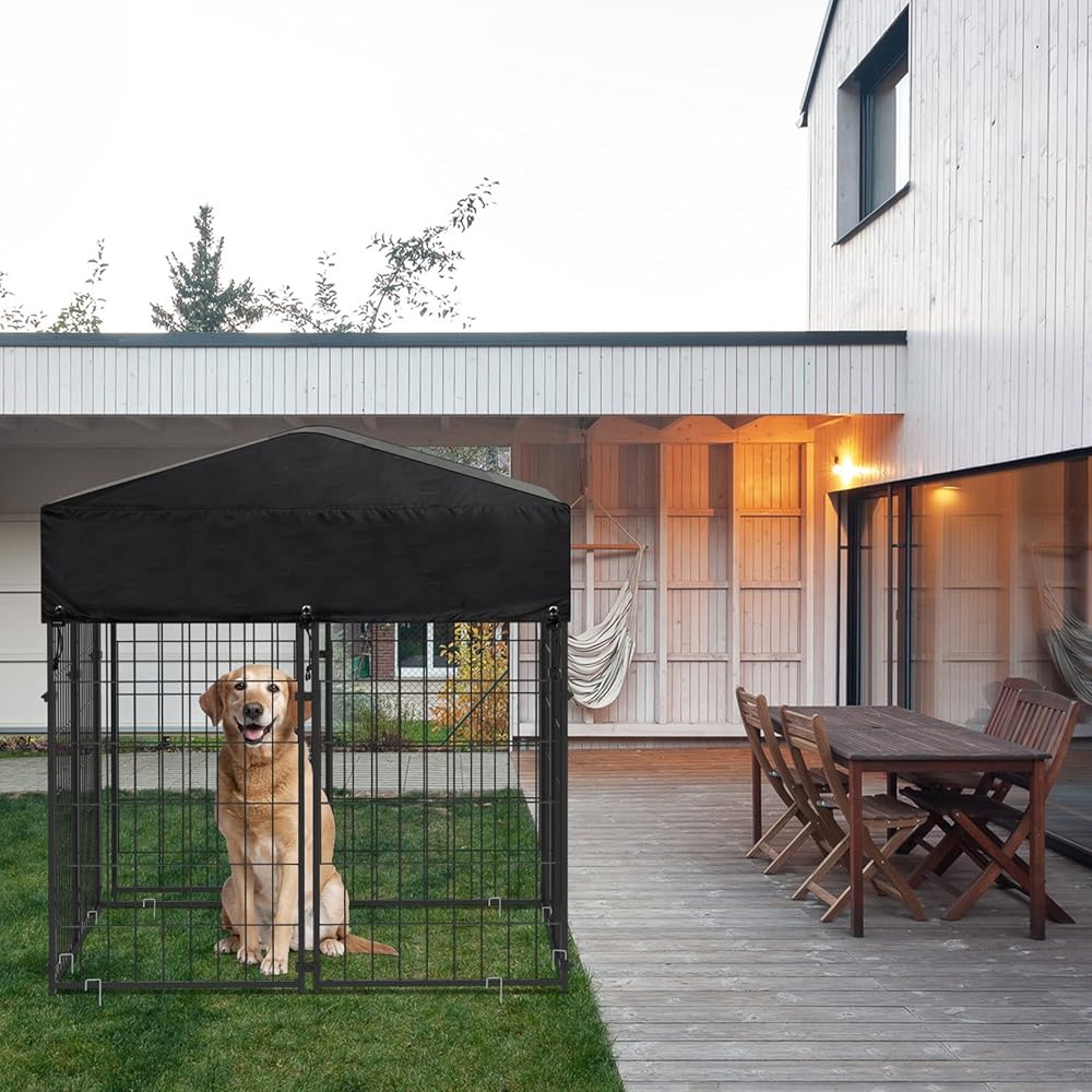Large Outdoor Dog Kennel 250x120x165cm Pet Cage with Roof