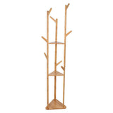Bicycle Stands & Storage: Bamboo Coat Rack Stand with Umbrella Holder - Hanging Storage