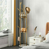 Kitchen & Bathroom DIY: Marble & Metal Coat Rack Stand Heavy Duty