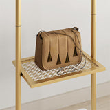 Coat Racks: Gold Metal Coat Rack Stand Granite Base Hall Tree