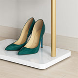 Coat Racks: Gold Metal Coat Rack Stand Granite Base Hall Tree