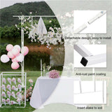 Canopies & Gazebos: Stereoscopic Metal Garden Arch Arbor Wedding Pergola Trellis