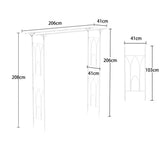 Canopies & Gazebos: Stereoscopic Metal Garden Arch Arbor Wedding Pergola Trellis