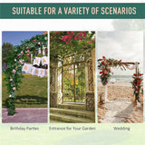Canopies & Gazebos: Stereoscopic Metal Garden Arch Arbor Wedding Pergola Trellis