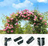 Garden Ornaments: Metal Garden Arch Trellis Iron Plant Support Outdoor Climbing