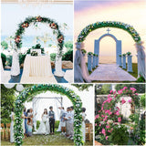 Garden Ornaments: Metal Garden Arch Trellis Iron Plant Support Outdoor Climbing