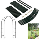 Garden Ornaments: Metal Garden Arch Trellis Iron Plant Support Outdoor Climbing